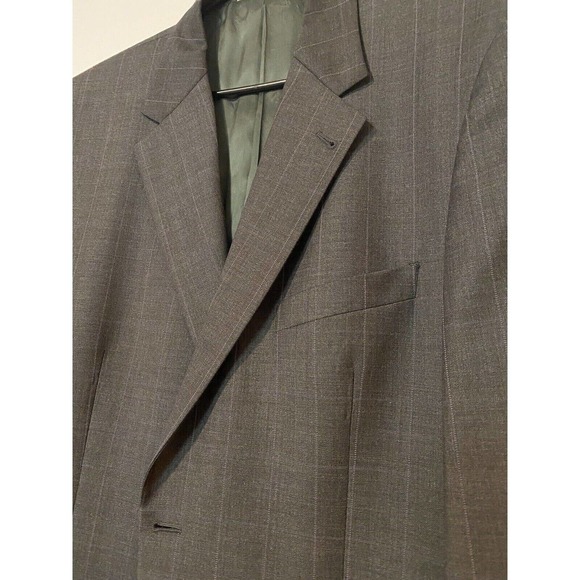 Joseph Abboud Men’s Suit Coat Blazer Two Button Charcoal Gray Wool Blend 42R W36 - Picture 2 of 8